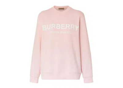 Pre-owned Burberry Women's Logo Sweatshirt In Pink
