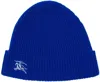 Burberry Electric Blue Cashmere Beanie Hat In Blue