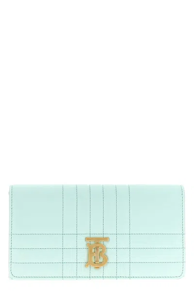 Burberry Lola Wallet On Chain In Blue