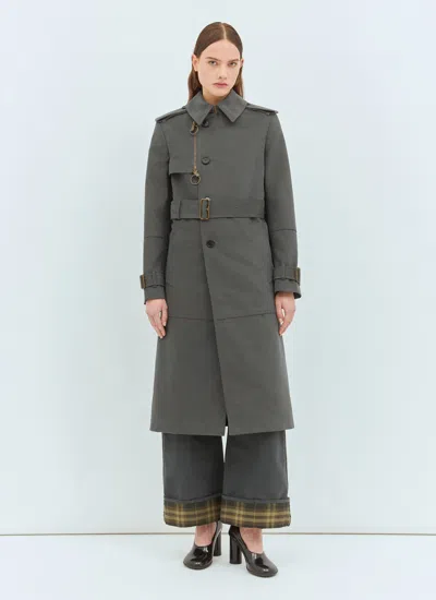 BURBERRY BURBERRY WOMEN LONG COTTON NYLON TRENCH COAT