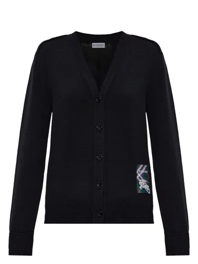 Burberry Women's Luxurious 100% Wool Sweater In Black