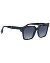 Burberry Maple Blue Gradient Square Ladies Sunglasses Be4335 39884l 53 In Blue