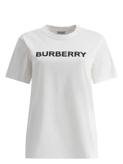 BURBERRY WOMEN'S MARGOT LOGO PRINT COTTON T SHIRT