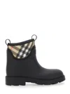 Burberry Women Marsh Stamp Rubber Ankle Boots In Multi