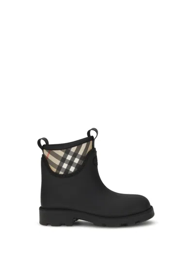 BURBERRY BURBERRY WOMEN MARSH STAMP RUBBER ANKLE BOOTS