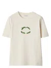 Burberry Women's Mc Sic Natural Flower Logo T-shirt In Tundra