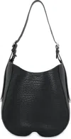 Burberry Medium Chess Leather Crossbody Bag In Black