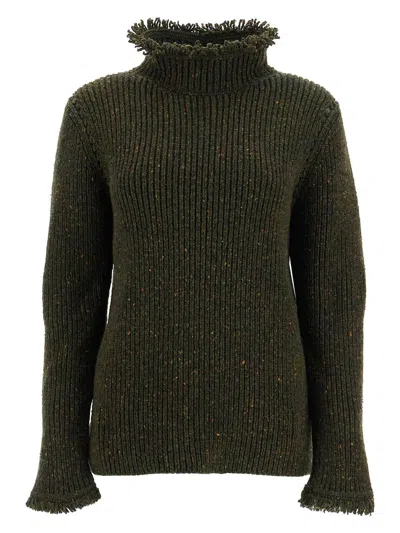 BURBERRY WOMEN'S MELANGE BOTTLE WOOL SWEATER