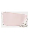 Burberry Mini Pink Leather Micro Shield Shoulder Handbag In Pink