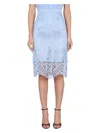 Burberry Women Midi Skirt In Blue