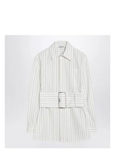 BURBERRY WOMEN'S STRIPED COTTON SHIRT