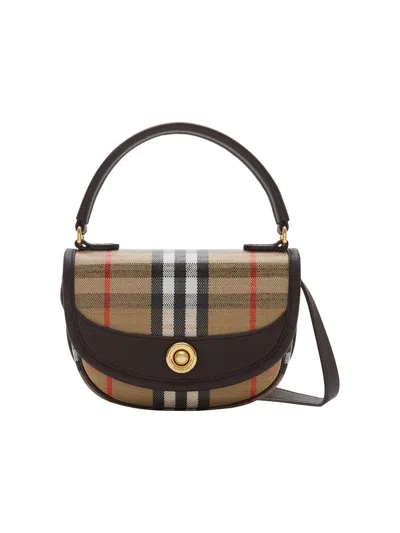 Burberry Women Mini Highlands Shoulder Bag In Brown