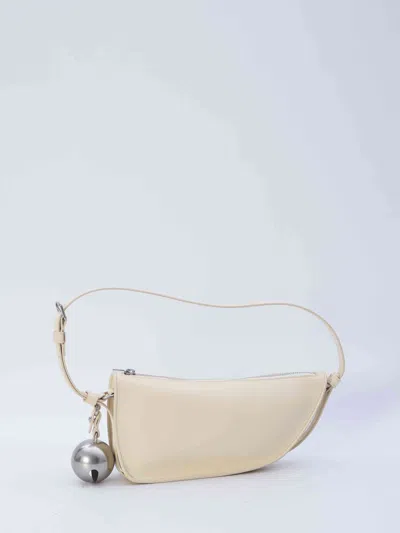 Burberry Mini Shield Sling Bag In Gray
