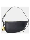 Burberry Micro Shield Wallet On Chain In Black