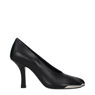 Burberry Women's Neckline Leather Black