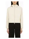 Burberry Cropped Nylon Jacket In Beige