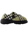 Burberry Pillow' Light Green Polyamide Blend Slippers In Multi
