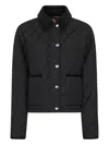 Burberry Check Lining Quilted Nylon Dorset Jacket Clothing In Black