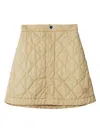 Burberry Quilted Mini Skirt In White