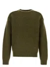 Burberry Olive Green Wool Blend Sweater