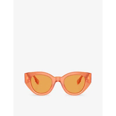 Burberry Woman Sunglass Be4390 Meadow In Orange | ModeSens display picture 1