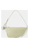 Burberry Pastel Green Leather Knight Small Shoulder Bag In Nude