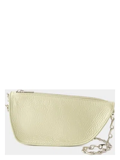 BURBERRY WOMEN'S PASTEL LEATHER MICRO SHIELD CROSSBODY BAG