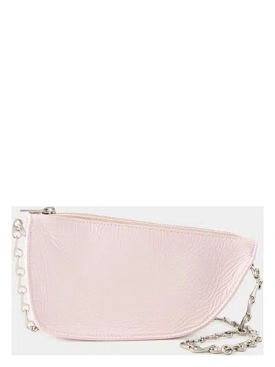 BURBERRY WOMEN'S PASTEL LEATHER MICRO SHIELD SHOULDER BAG