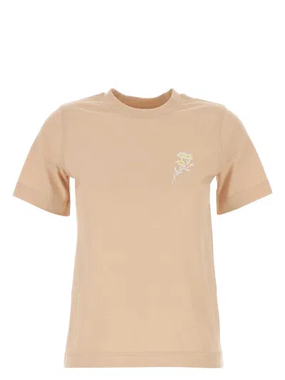 BURBERRY WOMEN'S PEACH COTTON T-SHIRT
