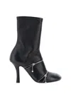 BURBERRY BURBERRY WOMEN PEEP HEELED ANKLE BOOTS