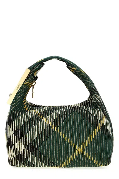 Burberry Mini Peg Duffle Handbag In Green