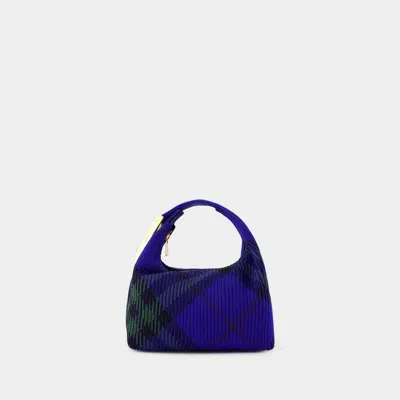 Burberry Mini Chic Pouch For Women In Navy