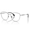 Burberry Women's Phantos Eyeglasses, Be1376 53 In Silver-tone