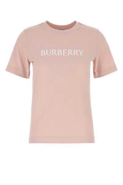 Burberry Women Pink Cotton T-shirt