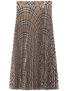 Burberry Embroidered Polyester Blend Skirt In Multicolour