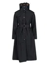 Burberry Technical Coat "car Coat" In Black