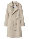 Burberry Polyester-cotton Blend Coat In Neutral