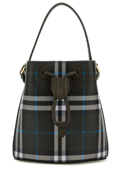 Burberry Women Printed Canvas Bucket Bag
