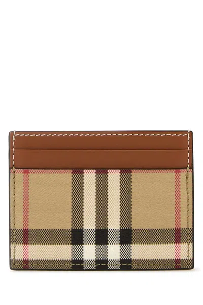 Burberry Women Printed Canvas Card Holder