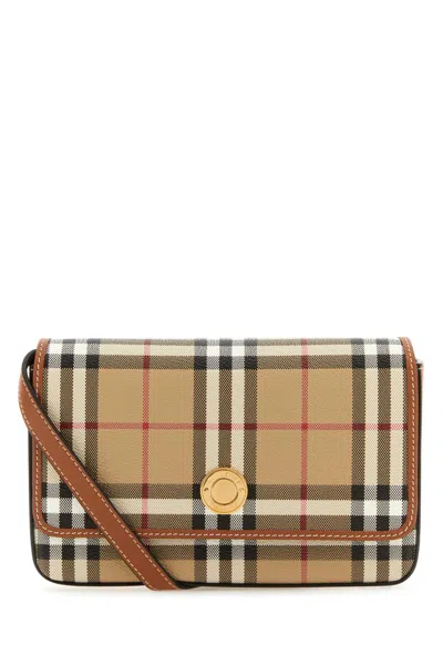 Burberry Women Printed Canvas Hampshire Crossbody Bag In Brown