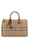 Burberry Women Printed Canvas Medium Check Handbag