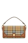 Burberry Check-pattern Top Handle Bag In Multicolor