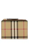 Burberry Women Printed Canvas Wallet In Brown