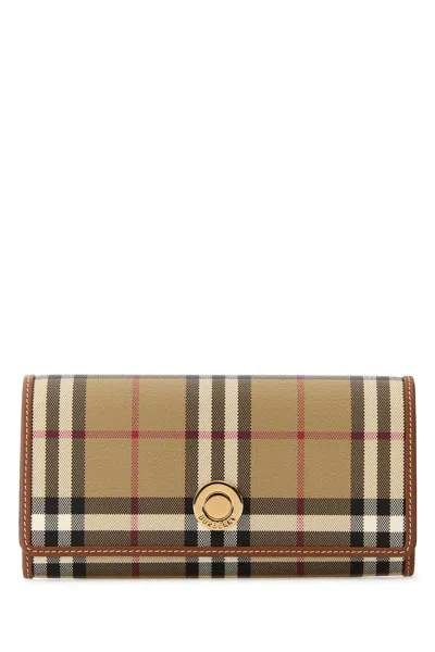 BURBERRY BURBERRY WOMEN PRINTED CANVAS WALLET
