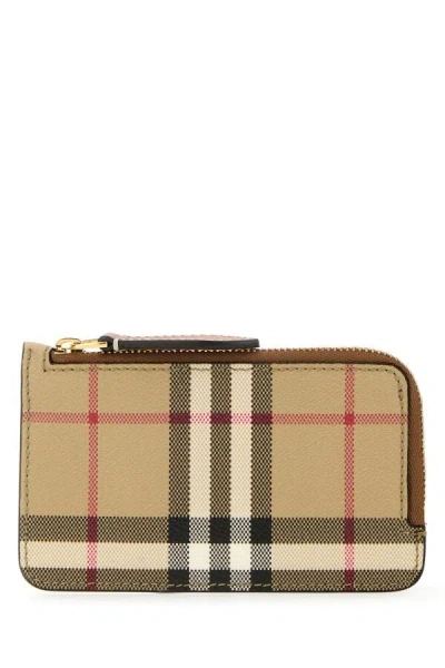 BURBERRY BURBERRY WOMEN PRINTED E-CANVAS CARD HOLDERÂ