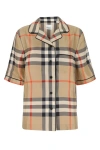 Burberry Printed Satin Shirt In Multicolor