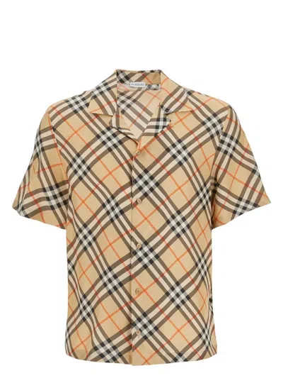 BURBERRY WOMEN'S PRINTED SILK SHIRT