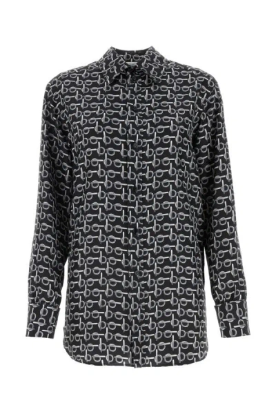 BURBERRY BURBERRY WOMEN PRINTED SILK SHIRT