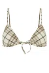 Burberry Women Printed Stretch Nylon Bikini Top In Multi