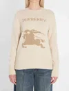 Burberry Beige Wool Sweater In Brown